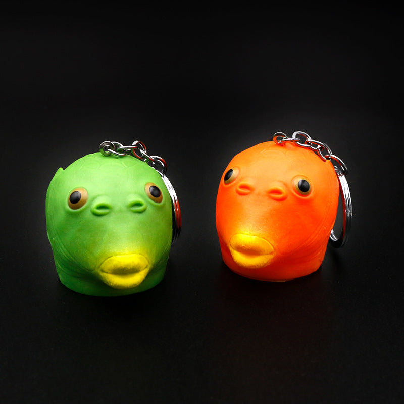 Wholesale Plastic Monster Fish Mask Head Cover Key Chain